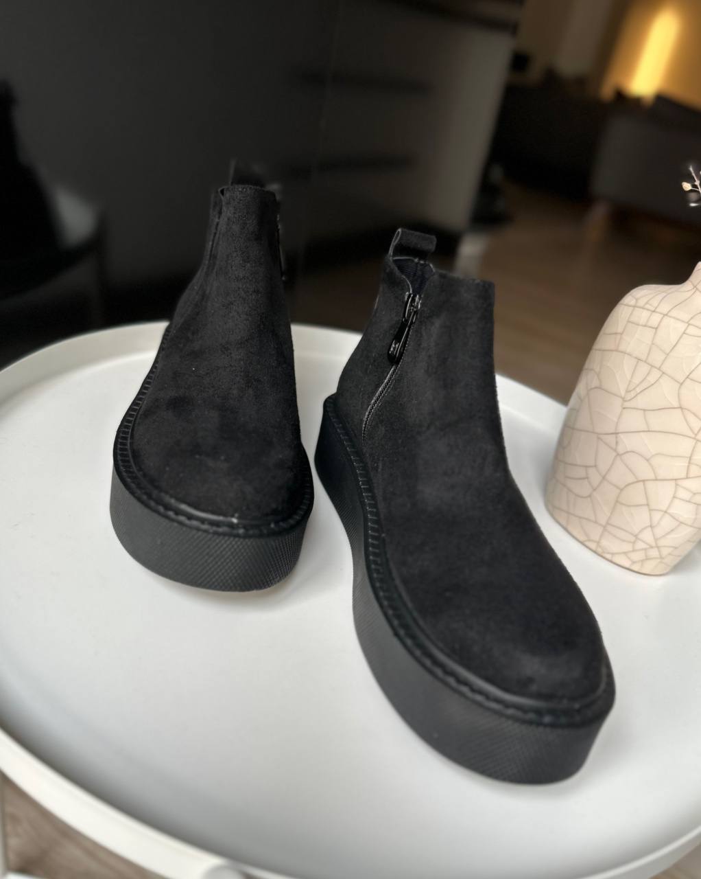 00015 - Stradivarius Flat Ankle Boots